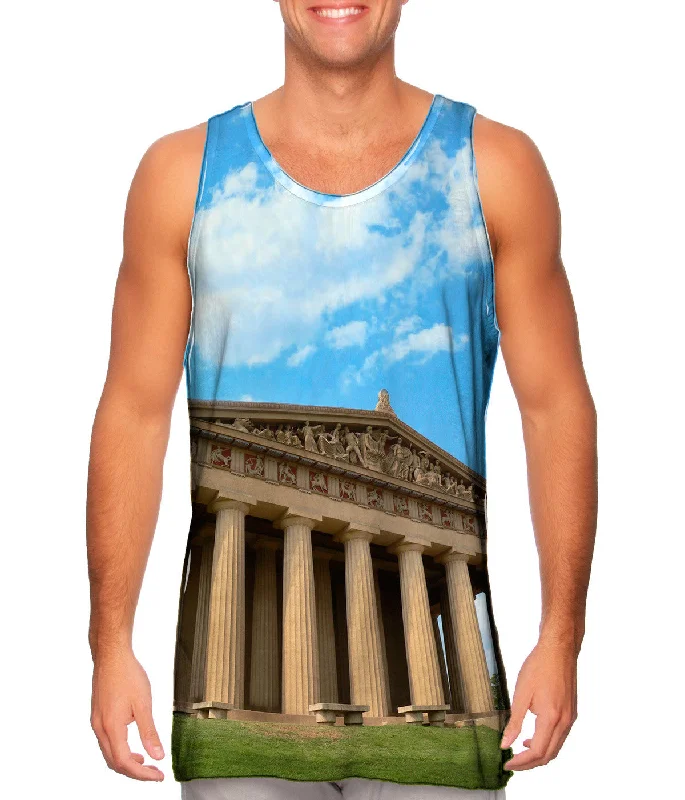 One - Shoulder Women's Rayon Blend Tank Tops for a Flowy LookParthenon Greece