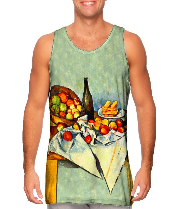 One - Shoulder Women's Rayon Blend Tank Tops for a Flowy LookPaul Cezanne - "Basket of Apples" (1893)