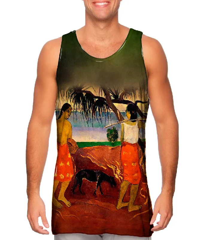 Plunge Neck Women's Seamless Tank Tops for a Smooth FitPaul Gauguin - "Raro Te Oviri" (1891)