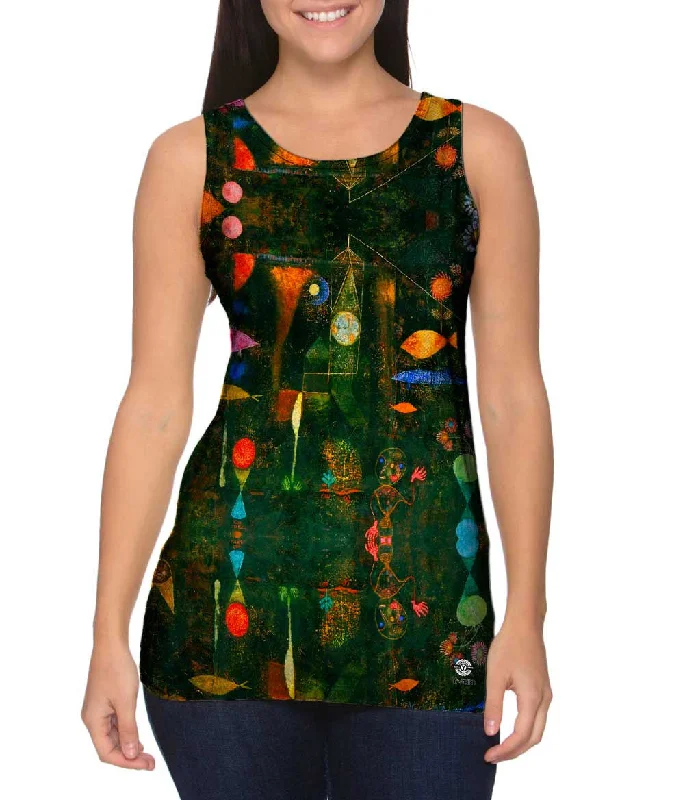 One - Shoulder Women's Rayon Blend Tank Tops for a Flowy LookPaul Klee - "Fish Magic" (1925)