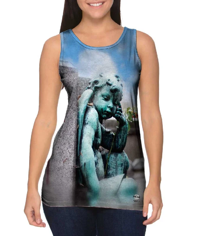 Plus Size Women's Embroidered Tank Tops in Boho StylesPere Lachaise Cemetery Unmarked Grave