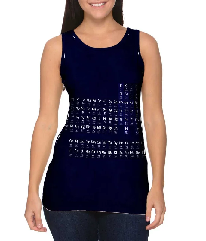 One - Shoulder Women's Rayon Blend Tank Tops for a Flowy LookPeriodic Table