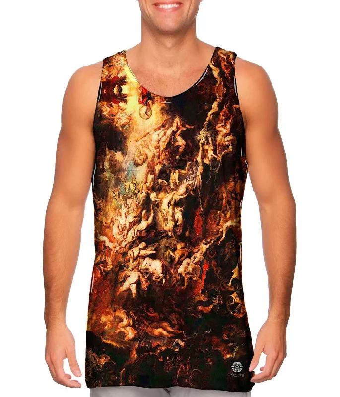 Plus Size Women's Glitter - Trimmed Tank Tops for Party NightsPeter Paul Rubens - "The Fall of the Damned" (1620)