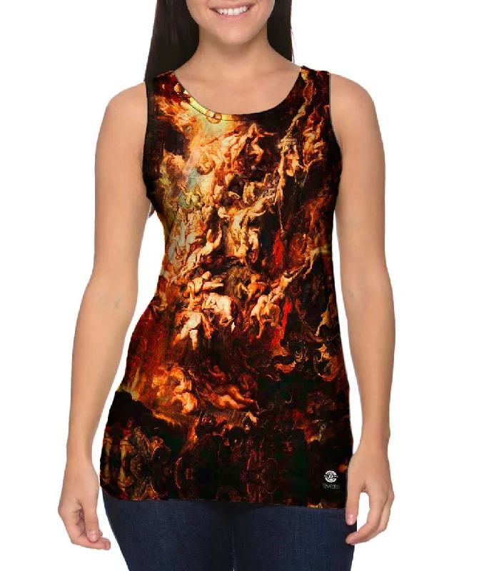 Plus Size Women's Criss - Cross Back Tank Tops in Neon ColorsPeter Paul Rubens - "The Fall of the Damned" (1620)