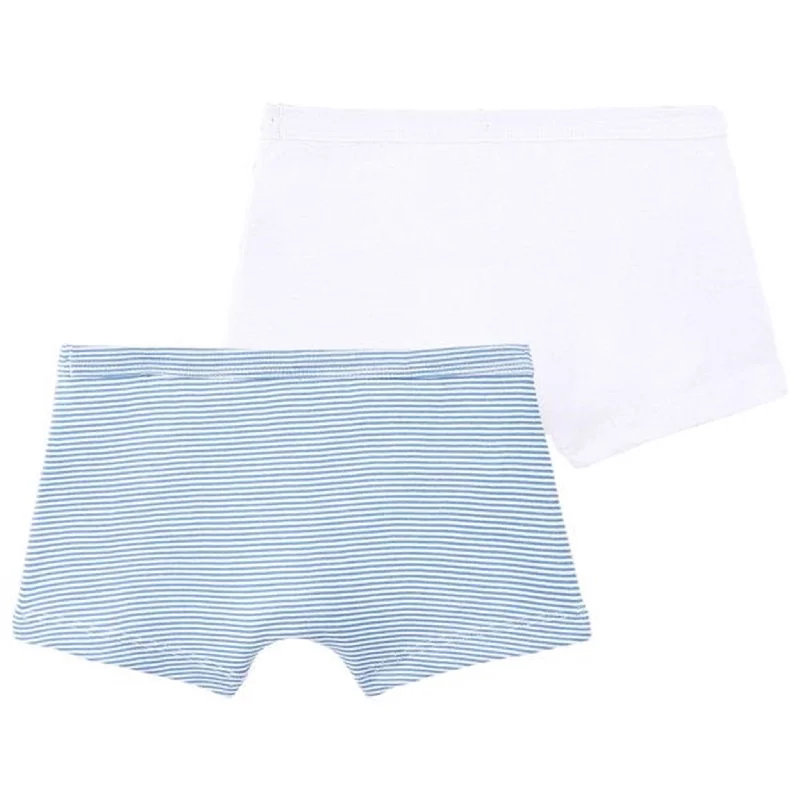 Printed Animal Print Women Shorts for a Wild and Stylish AppearancePetit Bateau Boxers 2-pack White/Blue Stripe