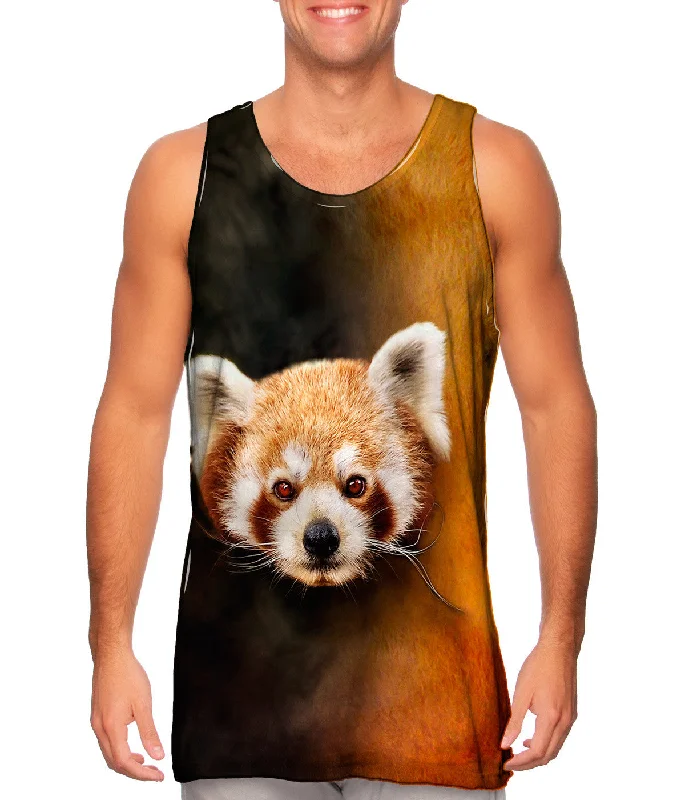 Plunge Neck Women's Seamless Tank Tops for a Smooth FitRed Panda Half Skin