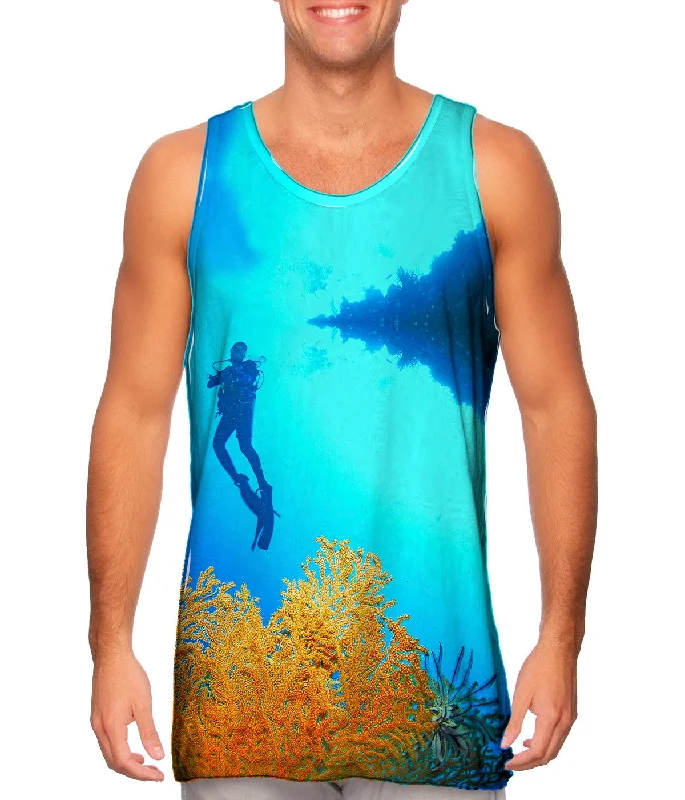 Women's Cropped Tank Tops with Vintage Band LogosReef Forests Palau Underwater