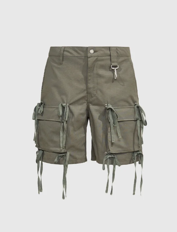 Cargo Women Shorts with Multiple Pockets for FunctionalityRIPSTOP CARGO SHORT