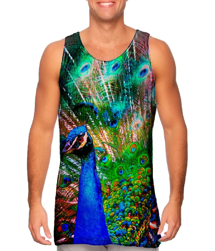 One - Shoulder Women's Rayon Blend Tank Tops for a Flowy LookRio Peacock