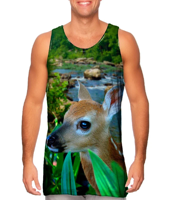 Square Neck Women's Organic Cotton Tank Tops in Earth TonesRiver Deer Fawn