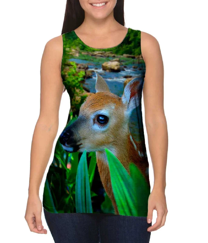 Women's Sleeveless Ribbed Tank Tops for a Trendy LookRiver Deer Fawn