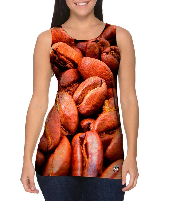 One - Shoulder Women's Rayon Blend Tank Tops for a Flowy LookRoasted Coffee Beans