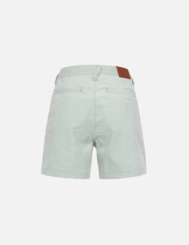 Belted Women Shorts to Enhance the WaistlineSeagull Embroidery Corduroy Shorts