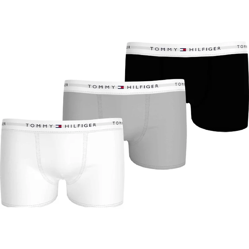 Denim Women Shorts with Distressed Details for a Casual VibeTommy Hilfiger Black/Ant Silver/White 3-Pack Boxer Shorts