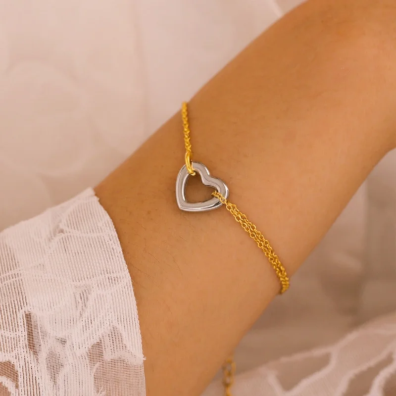 Compression Bodysuits for Post - Workout Recovery18K Gold-Plated Heart Bracelet