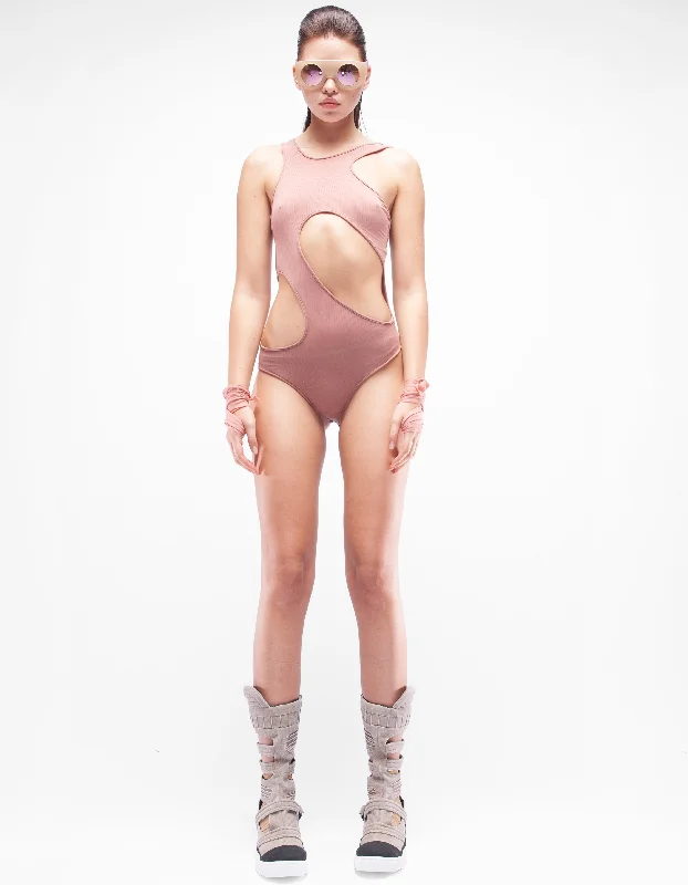 Neon Bodysuits to Stand Out at PartiesBODY SUIT DESERT SAND