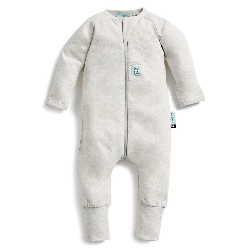 Button - Front Bodysuits with a Classic and Timeless AppealergoPouch Long Sleeve Layer 0.2 TOG - Grey Marle