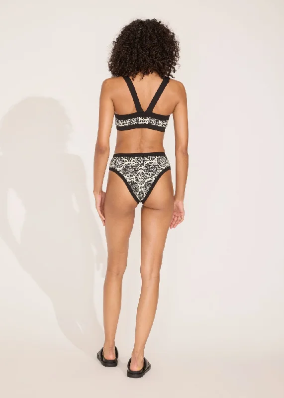 String bikini for a minimalistic and sexy beach styleScottie Bikini Bottom Blackout Medallion